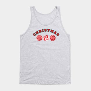 Christmas Team Spirit - Holiday Peppermint Style Tank Top